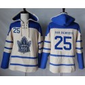 Maple Leafs #25 James Van Riemsdyk Cream Sawyer Hooded Sweatshirt Stitched Jersey