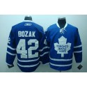 Maple Leafs #42 Tyler Bozak Stitched Blue CCM Throwback Jersey