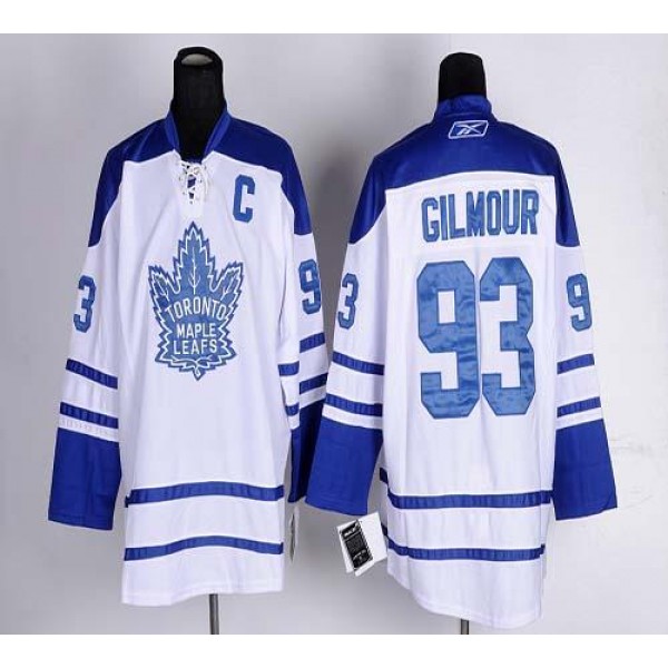 Maple Leafs #93 Doug Gilmour White Third Stitched Jersey