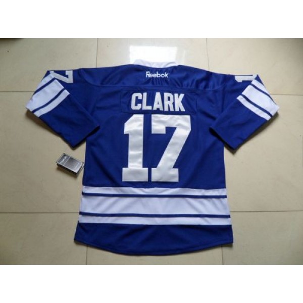 Maple Leafs #17 Wendel Clark Blue Third Stitched Jersey