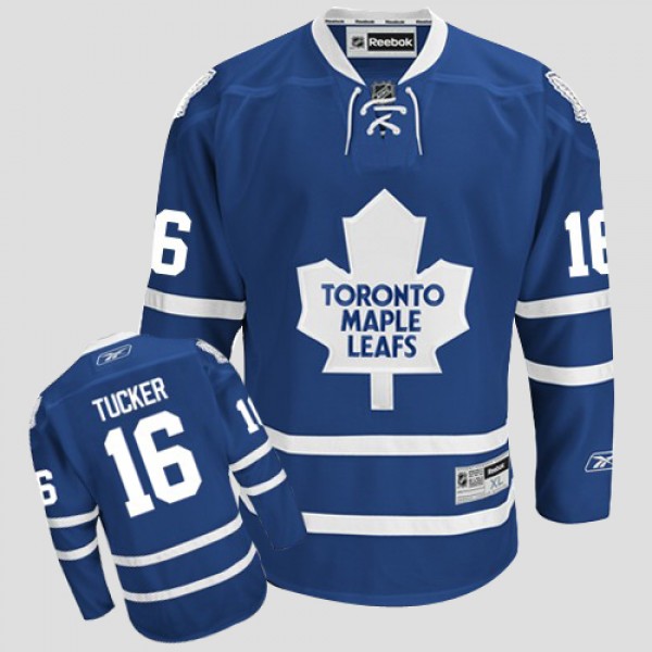 Maple Leafs #16 Darcy Tucker CCM Throwback Stitched Blue Jersey