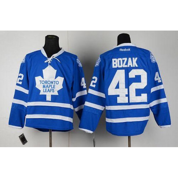 Maple Leafs #42 Tyler Bozak Blue Home Stitched Jersey