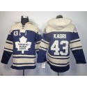 Maple Leafs #43 Nazem Kadri Blue Sawyer Hooded Sweatshirt Stitched Jersey