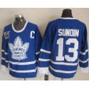 Maple Leafs #13 Mats Sundin Blue 75th CCM Throwback Stitched Jersey