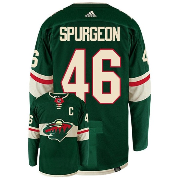 Minnesota Wild #46 Jared Spurgeon Green Stitched Jersey