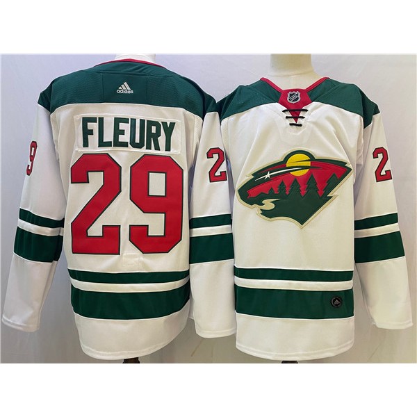 Minnesota Wild #29 Marc-Andre Fleury White Stitched Jersey