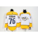 Nashiville Predators #76 P.K Subban White Stitched Adidas Jersey