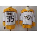 Nashville Predators #35 Pekka Rinne White Stitched Adidas Jersey