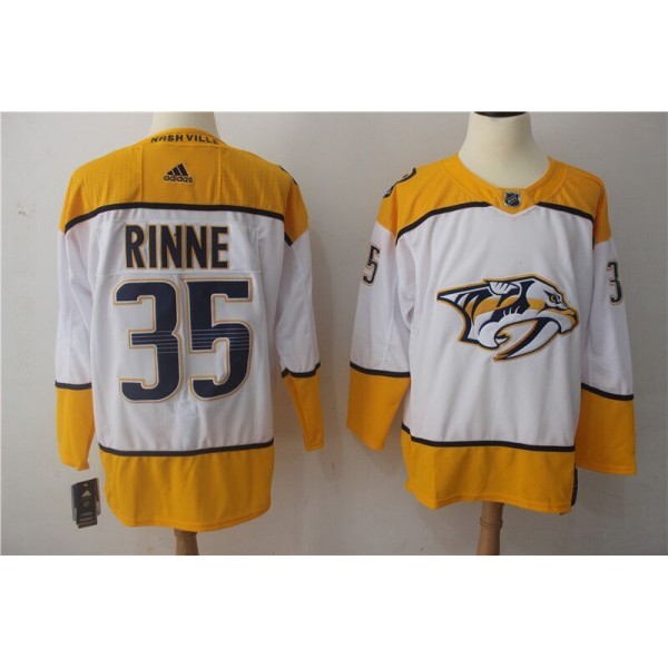 Nashville Predators #35 Pekka Rinne White Stitched Adidas Jersey