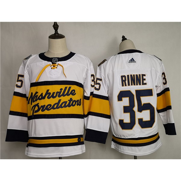 Nashville Predators #35 Pekka Rinne White Stitched Jersey