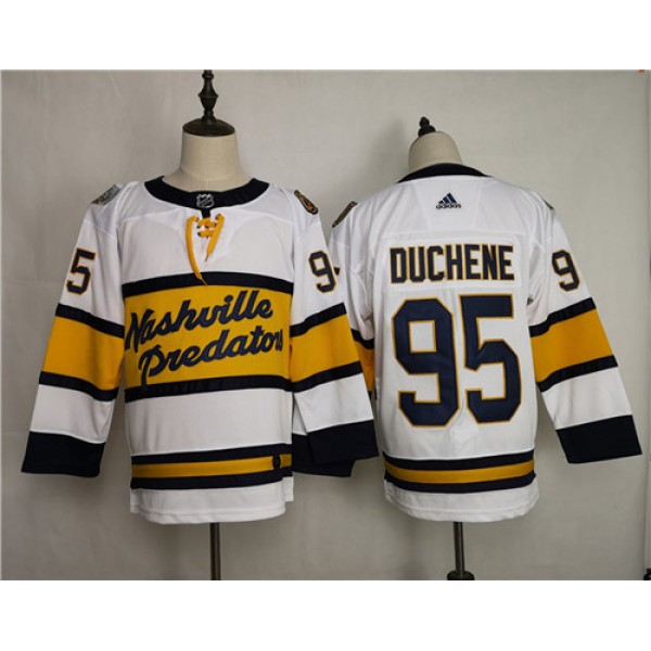Nashville Predators #95 Matt Duchene White Stitched Adidas Jersey