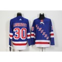 New York Rangers #30 Henrik Lundqvist Royal Blue Stitched Adidas Jersey