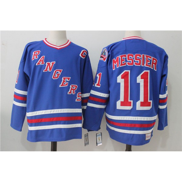 New York Rangers #11 Mark Messier Royal Throwback CCM Stitched Jersey