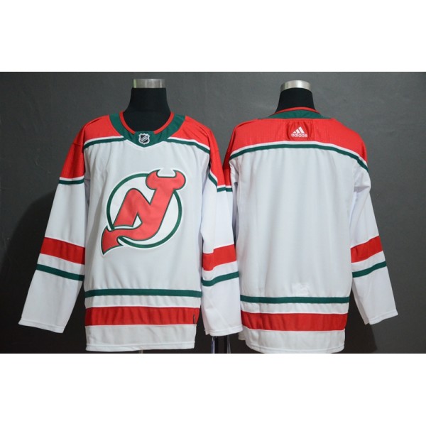 New Jersey Devils White Stitched Jersey