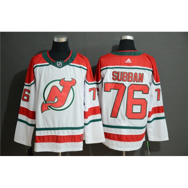 New Jersey Devils #76 P.K. Subban White Stitched Jersey