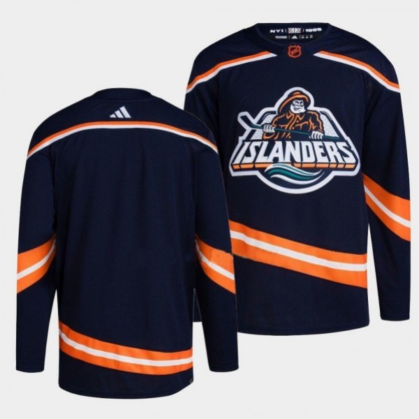 New York Islanders Blank 2022 Navy Reverse Retro 2.0 Stitched Jersey
