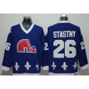 Nordiques #26 Peter Stastny Blue CCM Throwback Stitched Jersey