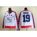 Nordiques #19 Joe Sakic White All Star CCM Throwback 75TH Stitched Jersey