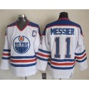 Oilers #11 Mark Messier White CCM Throwback Stitched Jersey