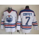 Oilers #7 Paul Coffey White CCM Throwback Stitched Jersey