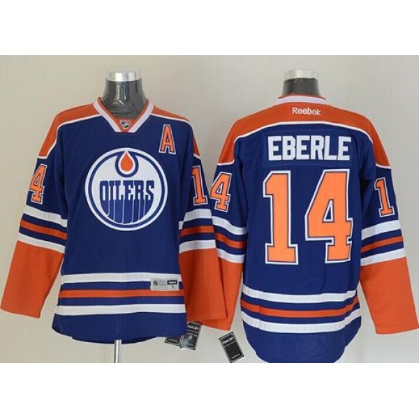 Oilers #14 Jordan Eberle Light Blue Stitched Jersey