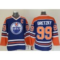 Oilers #99 Wayne Gretzky Light Blue CCM Throwback Stitched Jersey