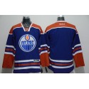Oilers Blank Stitched Light Blue Jersey