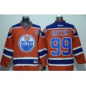 Oilers #99 Wayne Gretzky Orange CCM Throwback Stitched Jersey