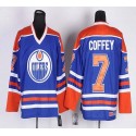 Oilers #7 Paul Coffey Light Blue CCM Throwback Stitched Jersey