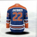 Oilers #22 Jean-Francois Stitched Light Blue CCM Throwback Jersey