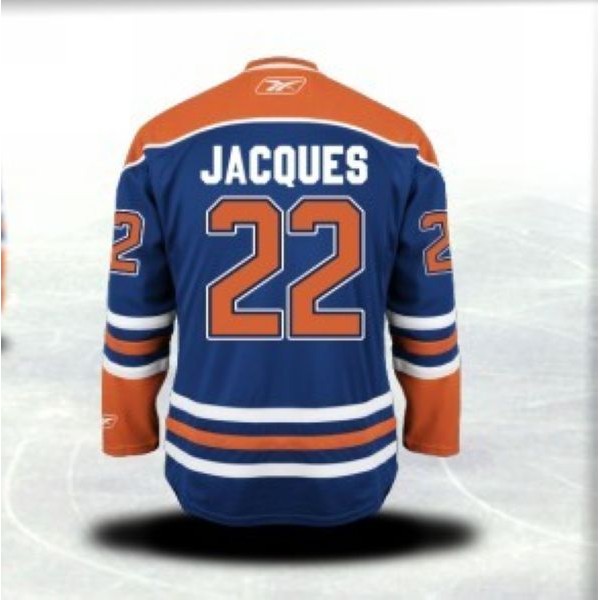 Oilers #22 Jean-Francois Stitched Light Blue CCM Throwback Jersey