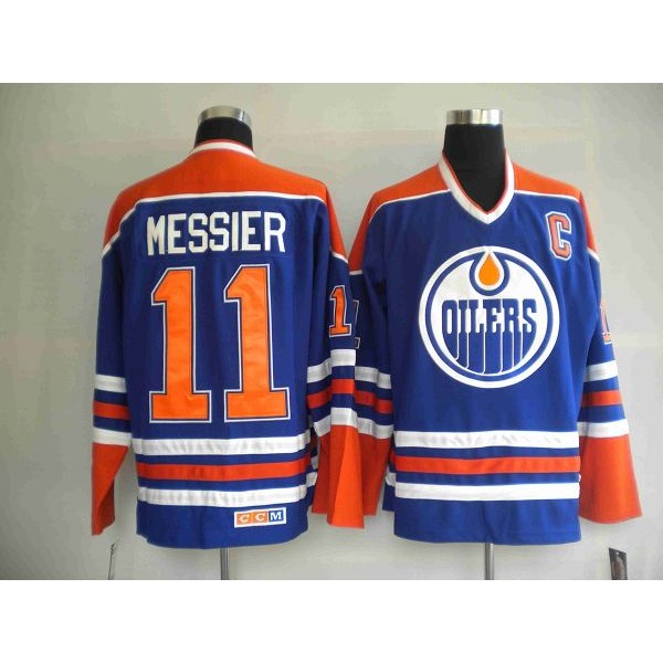 Oilers #11 Mark Messier Stitched Light Blue Jersey