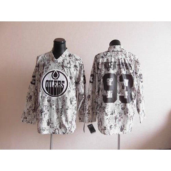 Oilers #93 Nugent-Hopkins Camouflage Stitched Jersey
