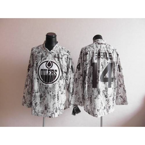 Oilers #14 Jordan Eberle Camouflage Stitched Jersey
