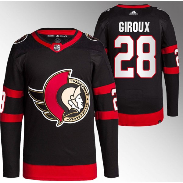 Ottawa Senators #28 Claude Giroux 2021 Black Stitched Home Jersey