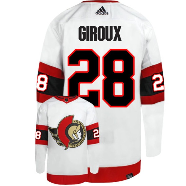 Ottawa Senators #28 Claude Giroux White Stitched Home Jersey