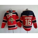 Panthers #16 Aleksander Barkov Red Sawyer Hooded Sweatshirt Stitched Jersey