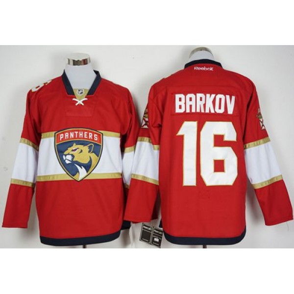 Panthers #16 Aleksander Barkov Red New Stitched Jersey