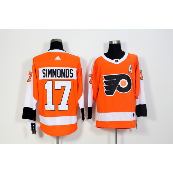 Philadelphia Flyers #17 Wayne Simmonds Orange Stitched Adidas Jersey