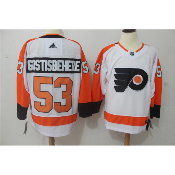 Philadelphia Flyers #53 Shayne Gostisbehere Orange Stitched Adidas Jersey