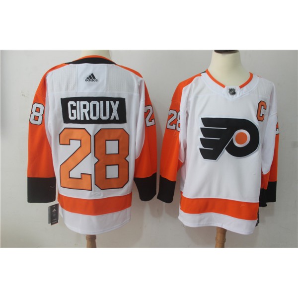 Philadelphia Flyers #28 Claude Giroux White Stitched Adidas Jersey