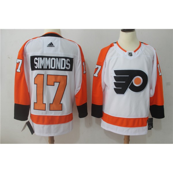 Philadelphia Flyers #17 Wayne Simmonds White Stitched Adidas Jersey