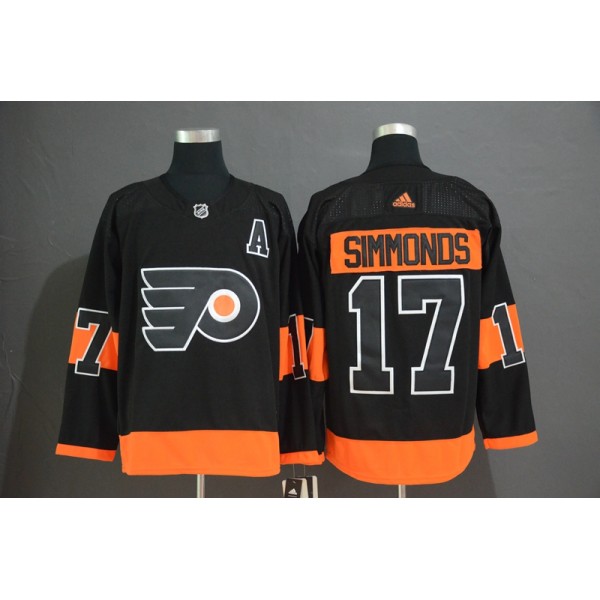 Philadelphia Flyers #17 Wayne Simmonds Black Stitched Jersey