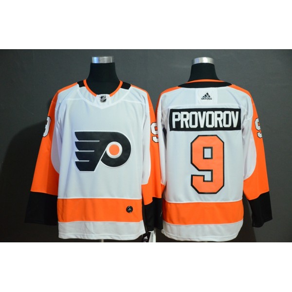Philadelphia Flyers #9 Ivan Provorov White Stitched Jersey
