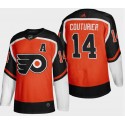 Philadelphia Flyers #14 Sean Couturier Orange Reverse Retro Stitched Jersey