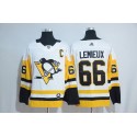Pittsburgh Penguins #66 Mario Lemieux Adidas White Road Authentic Stitched Jersey