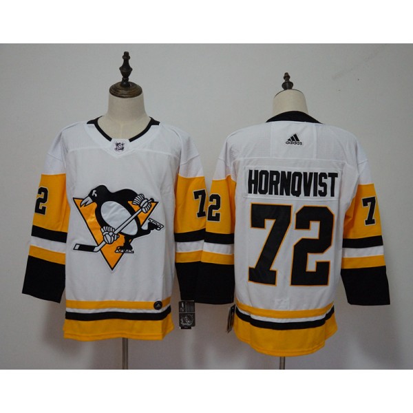 Pittsburgh Penguins #72 Patric Hornqvist White Stitched Adidas Jersey