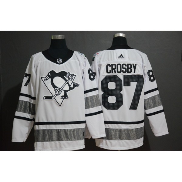 Pittsburgh Penguins #87 Sidney Crosby White 2019 All-Star Game Jersey