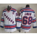 Rangers #68 Jaromir Jagr White CCM Throwback Stitched Jersey