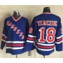 Rangers #18 Walt Tkaczuk Blue CCM Heroes Of Hockey Alumni Stitched Jersey